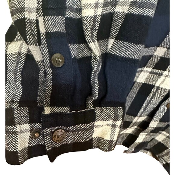 Polar King Heavyweight Flannel Mens 2XLR Shacket Snaps Plaid Outdoors‎ No Lining - Picture 3 of 9